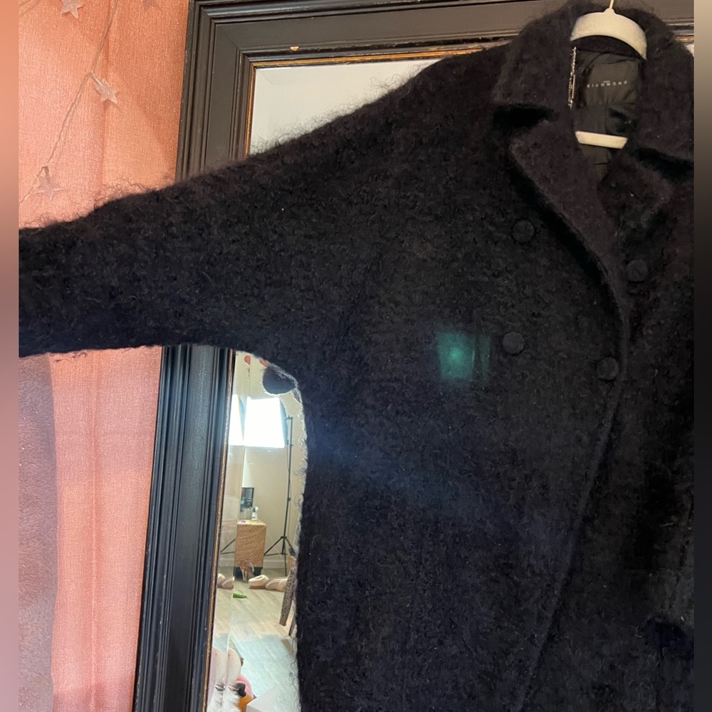 Oversized wool coat JOHN RICHMOND - Picture 3 of 6